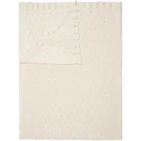 Essenza Plaid Knitted Ajour Antique White-130 x 170 cm