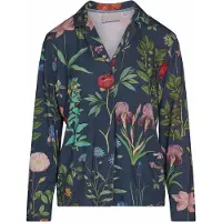 Essenza Pyjamashirt Women Elodie Marigold Slate Grey-XL