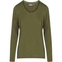 Essenza Pyjamashirt Women Luyza Uni Moss-M