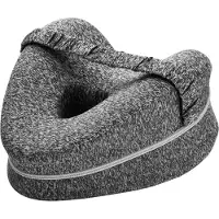 Jeemsie Kniekussen voor in Bed - Grijs - Orthopedisch Kniekussen - Beenkussen - Zijslaapkussen voor Volwassen - Zijslaap Kussen Voor In Bed - Heupklachten