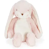 Bunnies By The Bay Floppy Nibble Konijn - Knuffeldier - Knuffel voor kinderen - Geborduurde details - Roze - 44 cm