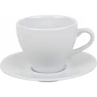 Witek Home Lubiana Paula Porseleinen Kop in Schotel 200ml - Wit