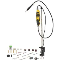 Powerplus Roterende multitool POWX1324 - Multifunctioneel - 135W - Variabele snelheid - Incl. Statief, slang, 40 accessoires