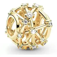 Fler | Goud Bedels | Bedel Open Sterren | Goudkleur | Past op populaire bedel armbanden (standaard - 3mm) | armbandbedel | Bedels | Valentijnsdag kado | sinterklaas cadeau | Kerstcadeau