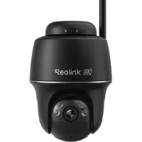 Reolink Argus PT Ultra, Eerste 4K Batterij Beveiligingscamera‘s Draadloos Buiten, 360° Pan Tilt Auto-Tracking, 8MP Kleuren Nachtzicht, 2.4/5 GHz Wi-Fi 6, Geen Abonnementen, Home Hub Compatibel, Zwart