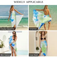 Karma Sarong Spaghetti Band Badmode Wrap, Bikini Wrap Spaghetti Band Strand Badmode Jurk, Vakantie Lange Strand Jurken Handdoek, Dames Sarong Zwem Cover Up, Trendy Lange Badmode Cover Up voor Dames