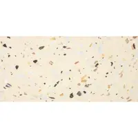 Saniclass Tops Topblad - 120x1.8x46cm - 2 afvoeren - zonder kraangaten - Terrazzo crème