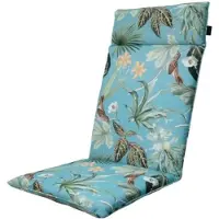 Madison Tuinstoelkussen Universeel Grasse Aqua Natural Outdoor Hoge Rug (120 x 50 cm)