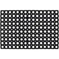 Perfect Home Gevlochten Rubberen Deurmat 50x100cm - Honingraat Patroon