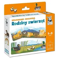 Kapitan Nauka Puzzel Dierenfamilies - 21 Elementen voor Peuters