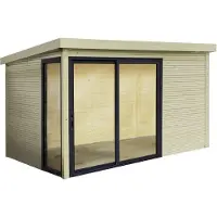 Solid Tuinhuis Superia Visio Seda - Groen - 303x303cm