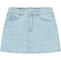Cars denim spijkerrok light blue denim Blauw All over print - maat 140