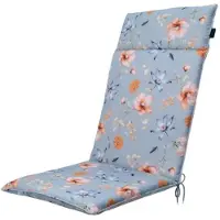 Madison Tuinstoelkussen Universeel Florina Blue Hoge Rug (120 x 50 cm)