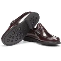Fluchos Fluchosvoor mannen. F0047_FLCK_BURD Stamford bordeaux leren schoenen (45), Leer, Casual, Granaatappel
