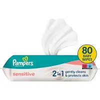 Pampers 15x Sensitive Parfumvrij Babydoekjes 80 Stuks