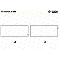 GLYCO Drijfstanglager 71-4748 STD