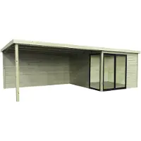 Solid Superia Tuinhuis Sagres Geïmpregneerd 303,6x394,8x303,6cm