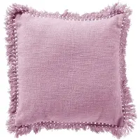 Dutch decor JONNA - kussenhoes 45x45 cm - gerecycled - katoen - Fragrant Lilac - paars - met rits - zonder binnenkussen