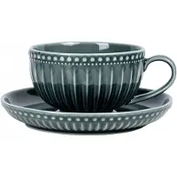 MPLCo MOSAIQUE OLIVE kop en schotel 250ml - Stijlvol keramiek