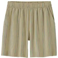 Patagonia - Women's Garden Island Long Shorts 6'' - Short M, beige/olijfgroen