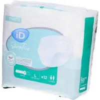 Ontex Healthcare Belgium Id Sensitive Broek Super L 12 St Incontinentieslip