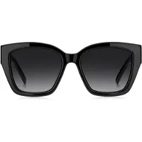 BOSS Zonnebril van zwart acetaat met Double B-monogram