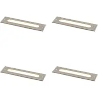 QAZQA Set van 4 moderne grondspots staal 30 cm incl. LED IP65 - Eline