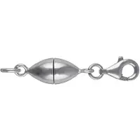 Cavill - 925 Sterling Zilveren Ketting - Gerhodineerd - Robust Magneetsluiting - 27 mm - Duurzaam, Elegant en Praktisch