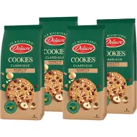 Delacre Cookies Choco Hazelnoot - 8 koekjes per pak - 136g x 4