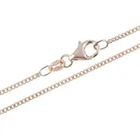Cavill - Roségouden Pantserketting - 925 Sterling Zilver - 60 cm - Fijne Zilveren Ketting Met Karabijnsluiting - Elegant & Veelzijdig