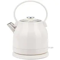 Core Waterkoker Retro - Vintage Waterkoker - Elektrische Waterkoker - Crème - 24cm x 18cm x 28cm