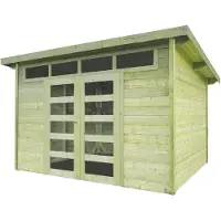 Solid Superia Luminous Verona Tuinhuis - Vurenhout - Geïmpregneerd - 303,2x243,6cm