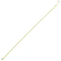 Cavill - 925 Sterling Zilveren Ketting 45 cm - Verguld - Panzerketting Lichtgewicht - Elegante Zilveren Damesketting Met Karabijnsluiting