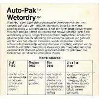 3M Autopak Wetory Medium ( P280) schuurpapier - Natschuren van oppervlakken - Prijs per verpakking ( 4 bladen 93 mm x 230 mm)