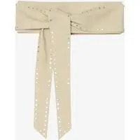Iro Paris Neraday Obi Belt Beige Studs Maat: 85 | Riemen Outlet | Dames | Bruin