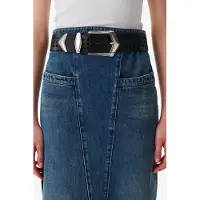 Iro Paris Octa Cuts Medium Belt Black Maat: 70 | Riemen Outlet | Dames | Zwart
