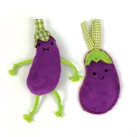 Happy pet Tabby Patch: Aubergines met kattenkruid