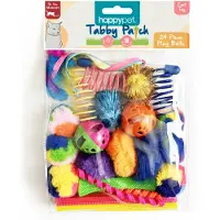 Happy pet tabby patch ballen multipack 17x15x3,5 cm 24 st