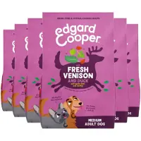 Edgard & Cooper 6x Hondenvoer Droog Hert & Eend Medium 1 Kg