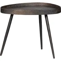 Woood Crude Bijzettafels - Zink - Antique Bronze - 39x71x52