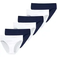 Schiesser Slip 'Essentials' donkerblauw / wit