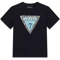 GUESS Shirt navy / enziaan / hemelsblauw / geel
