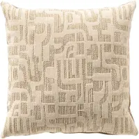 Dutch decor FABIA - kussenhoes 45x45 cm - Sesame - bruin, beige - met rits - zonder binnenkussen