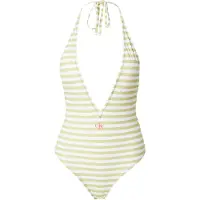 Calvin Klein Swimwear Badpak beige / wit