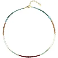 Cavill - Verguld 925 Sterling Zilveren Halsketting met 6.9ct Longido Robijn en 4.36ct Russische Smaragd - Luxe Edelsteen Sieraad 45-50cm