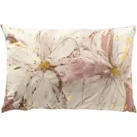 Dutch decor SUSANNA - kussenhoes 40x60 cm - bloemenmotief - Rose Tan - roze - met rits - zonder binnenkussen