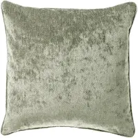 Dutch decor LEWY - kussenhoes 45x45 cm - glansvelours - Green Milieu - groen - met rits - zonder binnenkussen