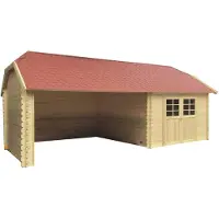 Solid Superia York Tuinhuis - Vuren - Geïmpregneerd - 665,2x298x320,1cm