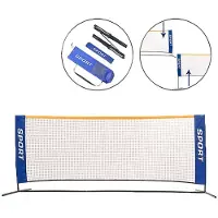 Softee Mini Tennis/badminton Set Blauw 3 x 1.5 m