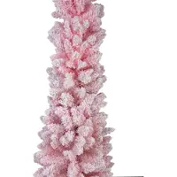 Clayre & Eef Kunstboom Kerstboom 50x50x180 cm Roze Kunststof